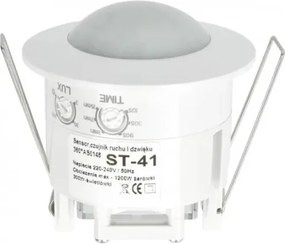 Sensore di movimento e crepuscolare ST41 360 ° bianco