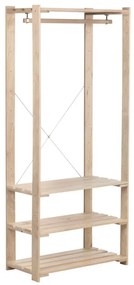 Scaffale in kit 3 ripiani NOVA L 76.5 x P 38.5 x H 174.5 cm beige, portata per ripiano 75 kg