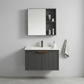 Set di mobili da bagno con lavabo Mario 60cm Grey