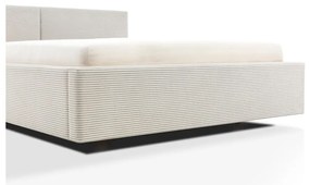 Letto matrimoniale imbottito beige rete non inclusa 140x200 cm Cube – Meise Möbel