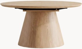Tavolo allungabile ovale in legno di quercia Violette, 160 - 200 x 100 cm