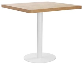 Tavolo Da Bistrot Marrone Chiaro 80x80 Cm İn Mdf /