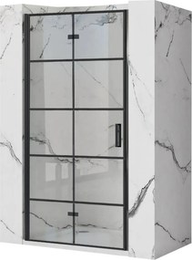 Porta doccia Rea Molier Black 100 +profil