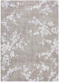 Tappeto jacquard lavabile da interno-esterno Sakura