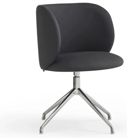 Sedia da pranzo nera in imbottito Mogi – Teulat