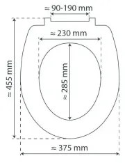 Schütte 82304-A - Sedile WC ANTRACITE SoftClose in Duroplast