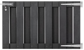 Cancello Da Giardino İn Wpc 100x60 Cm Grigio /