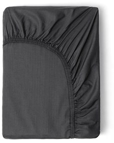 Lenzuolo grigio in cotone sateen elasticizzato, 90 x 200 cm - HIP