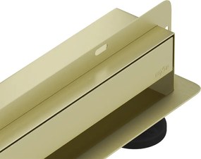 Mexen Flat Wall scarico lineare a parete 2 in 1 110 cm, oro spazzolato - 1A30110