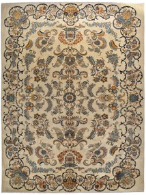 Kashan Tappeto persiano 290 x 390 Beige (Iran) Annodato A Mano