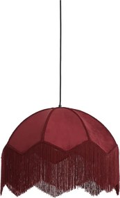 Lampadario bordeaux con paralume in tessuto ø 60 cm Malacia - Light &amp; Living