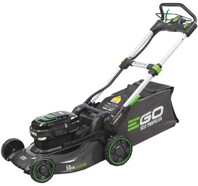 Tagliaerba a batteria EGO a velocità regolabile LM 2021 E-SP 56V L 50 cm, batteria e caricabatteria inclusi