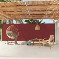 Tenda da Sole Laterale Retrattile per Patio 180x600 cm Rossa 317967