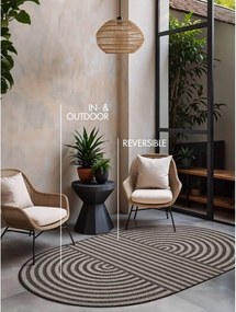 Tappeto da interno/esterno nero/color crema 160x230 cm Haringey Woodfield – Ted Baker