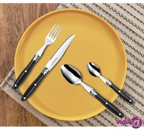 Lou Laguiole Set di Posate 24 pz Comptoir Nero