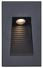 Lampada da Parete da Incasso Moderna Nera 7cm incl. LED IP65 - Trem