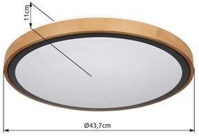 Globo 41764-24 - Plafoniera LED BRUNO LED/24W/230V 437mm 3000/4500/6000K