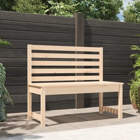 Panca da giardino 109 cm in legno massello di pino