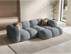 Divano angolare grigio (con penisola a destra/con chaise lounge) Loretto – Cosmopolitan Design