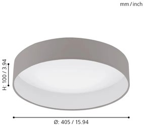 Eglo 96539 - Plafoniera LED dimmerabile PALOMARO 1 1xLED/18W/230V