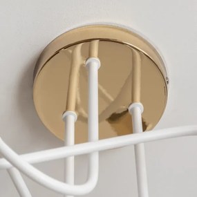 Plafoniera OXFORD 3xE27/15W/230V oro/bianco