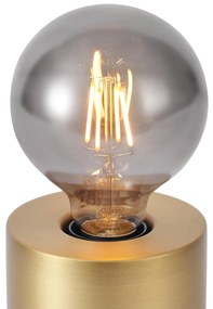 Lampada da tavolo moderna ottone 13 cm - Cylinder