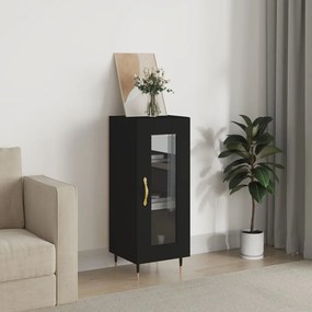 Credenza Nero 34,5x34x90 Cm İn Legno Multistrato /