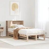 Letto Libreria senza Materasso 90x190 cm Legno Massello 3323908