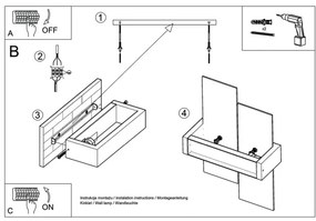 Sollux SL.0075 - Applique FENIKS 1 1xE27/60W/230V wenge