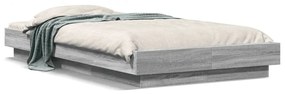 Giroletto Luci Led Grigio Sonoma 100x200cm İn Legno Multistrato /
