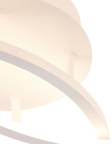 Plafoniera bianca 78 cm con LED a 3 step dimmer - Rowin