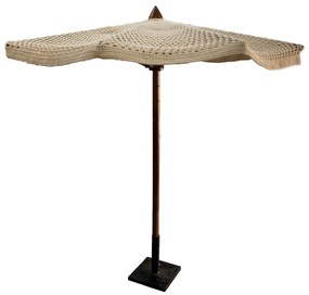YARI - ombrellone in cotone macramè