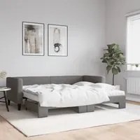 Divano Letto Estraibile Materassi Grigio Scuro 80x200 Tessutocod mxl 106617