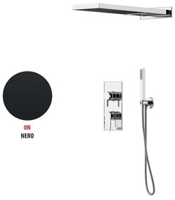Kit incasso doccia Soffio nero opaco