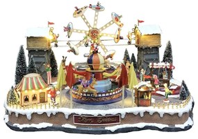 Villaggio di Natale Luna Park H 52 cm L 70 cm