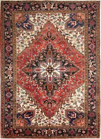 Heriz Tappeto persiano 210 x 280 Rosso (Iran) Annodato A Mano