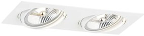 Argon 1046 - Faretto da incasso OLIMP 2xGU10-AR111/12W/230V bianco