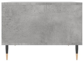 Tavolino salotto grigio cemento 60x50x36,5 cm legno multistrato