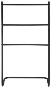 Portasciugamani in metallo nero opaco Aracena - Allstar