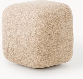 Pouf alto in bouclé Wolke