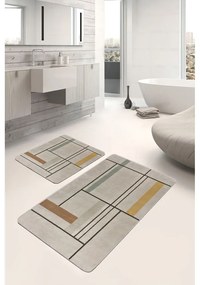 Tappetini da bagno marrone chiaro in set di 2 pezzi 60x100 cm - Mila Home