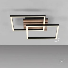 JUST LIGHT. 14053-79 - Plafoniera LED AKUSTIKA LED/15W/230V rovere/nero