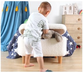 Pouf bianco per bambini Moouv - Artie