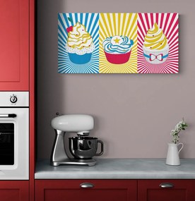 Stampa su tela – Cupcakes pop art