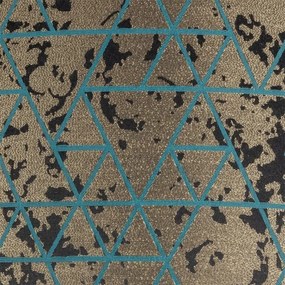 Lampadario su filo REZO 1xE27/60W/230V turchese/dorato