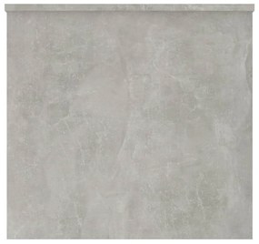 Tavolino grigio cemento 102x55,5x52,5 cm in legno multistrato