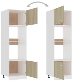 Armadio per Microonde Rovere Sonoma 60x57x207 cm in Truciolato