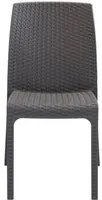 Sedia da Giardino Virginia 47x59x86 h cm in Wicker Tortora