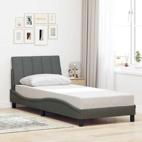 Giroletto Senza Materasso Grigio Scuro 90x200 Cm Tessuto /