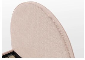 Letto singolo imbottito rosa con griglia 90x200 cm MOON - Vipack